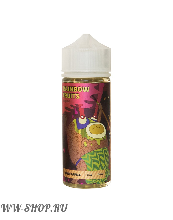 жидкость rainbow fruits- kiwi papua 120 мл 0 мг Одинцово